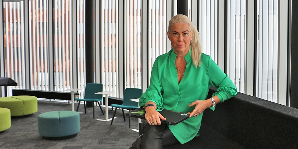 Carita tuli töihin Teknologiakiinteistöihin